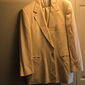 Istante by Versace suit , color is banana